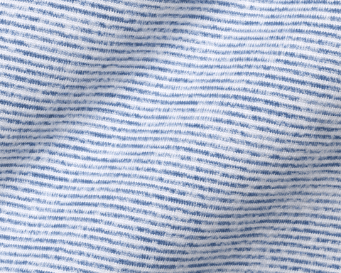 The Hamilton Hoodie: Heathered Pacific Blue & White