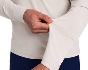 The Bell Quarter-Zip: Heathered Dune