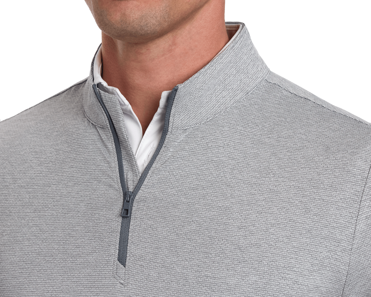 The Bell Quarter-Zip: Heathered Gray