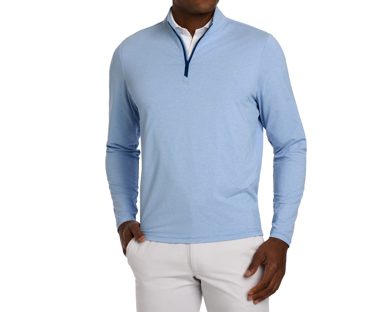 Men's Blue Workout Quarter Zip | Holderness & Bourne Men's Blue Workout Quarter Zip | Holderness & Bourne