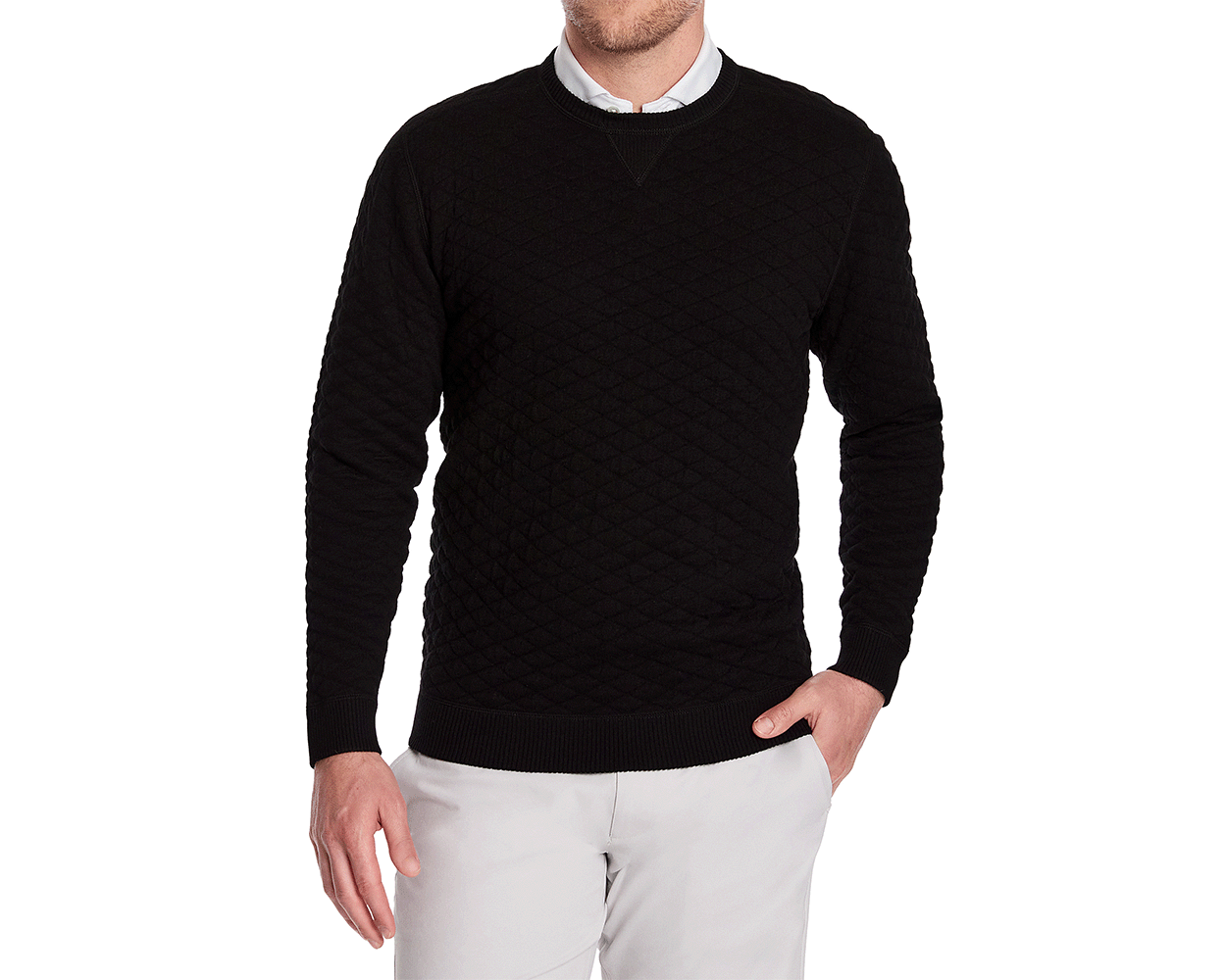 The Ward Crewneck Sweater: Black