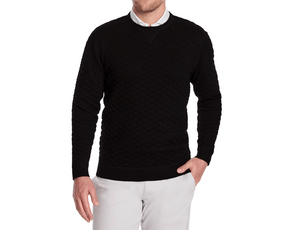The Ward Crewneck Sweater: Black