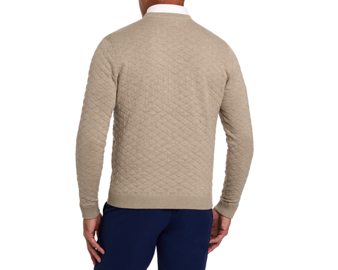 The Ward Crewneck Sweater: Heathered Light Dune