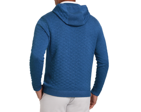 The Wallace Hoodie Sweater: Heathered Maidstone Blue