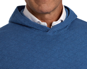The Wallace Hoodie Sweater: Heathered Maidstone Blue