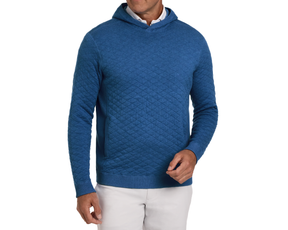 The Wallace Hoodie Sweater: Heathered Maidstone Blue