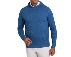 The Wallace Hoodie Sweater: Heathered Maidstone Blue