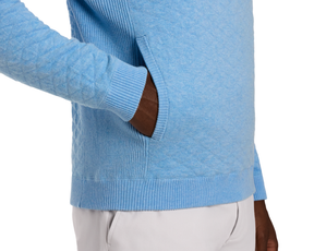 The Wallace Hoodie Sweater: Heathered Vista Blue