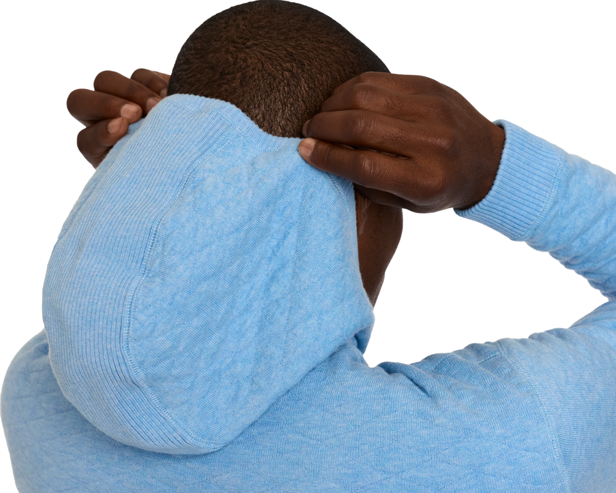 The Wallace Hoodie Sweater: Heathered Vista Blue