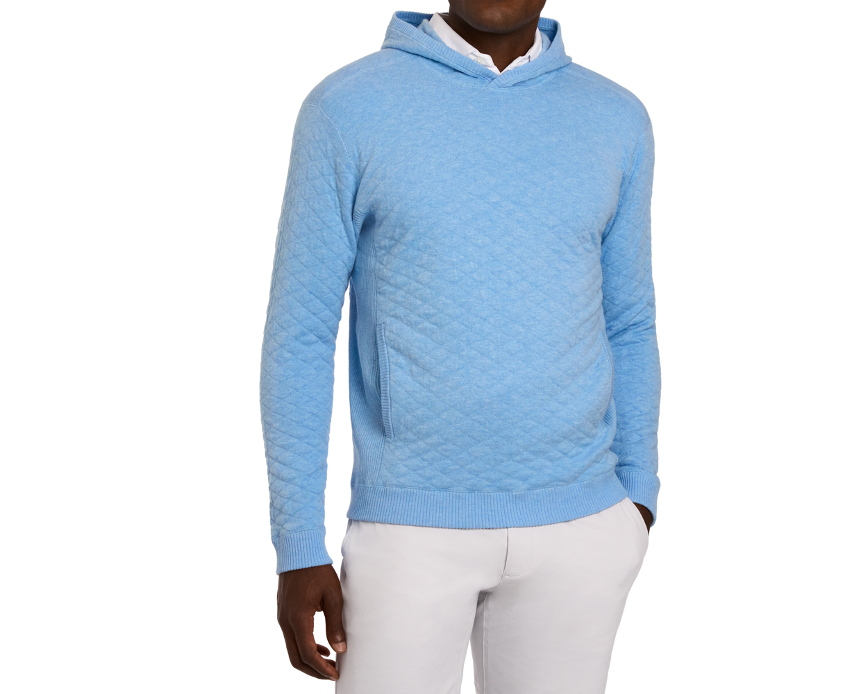 The Wallace Hoodie Sweater: Heathered Vista Blue