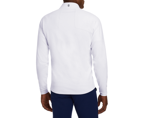 The Rodgers Quarter-Zip: White