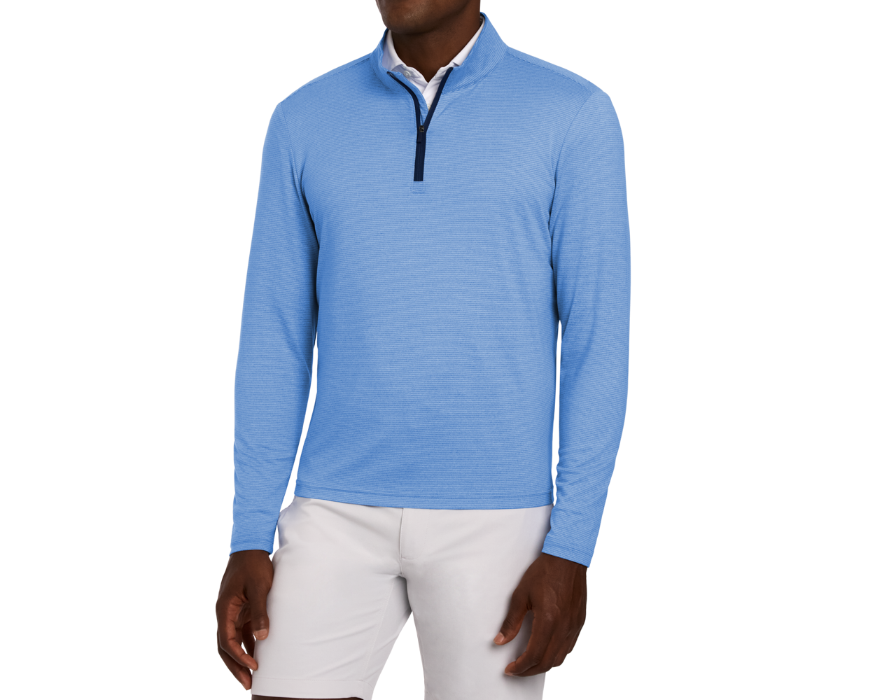 The Royce Quarter-Zip: Heathered Horizon Blue The Royce Quarter-Zip: Heathered Horizon Blue