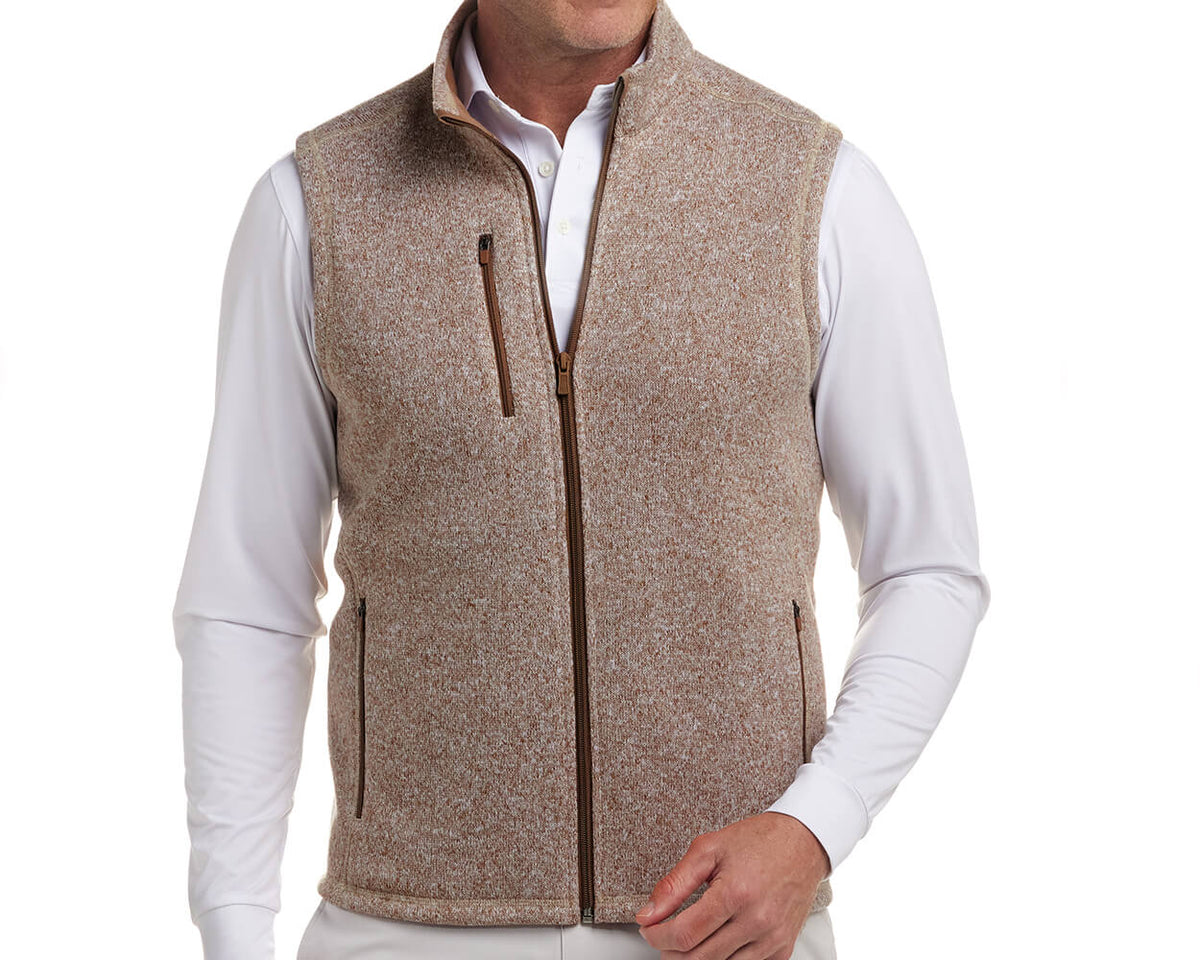 The Ashby Vest: Heathered Fescue