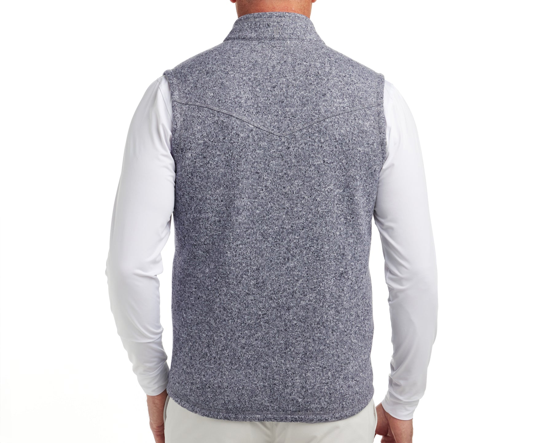 The Ashby Vest: Heathered Navy