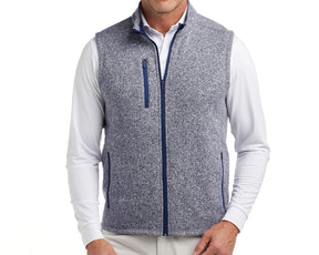 The Ashby Vest: Heathered Navy