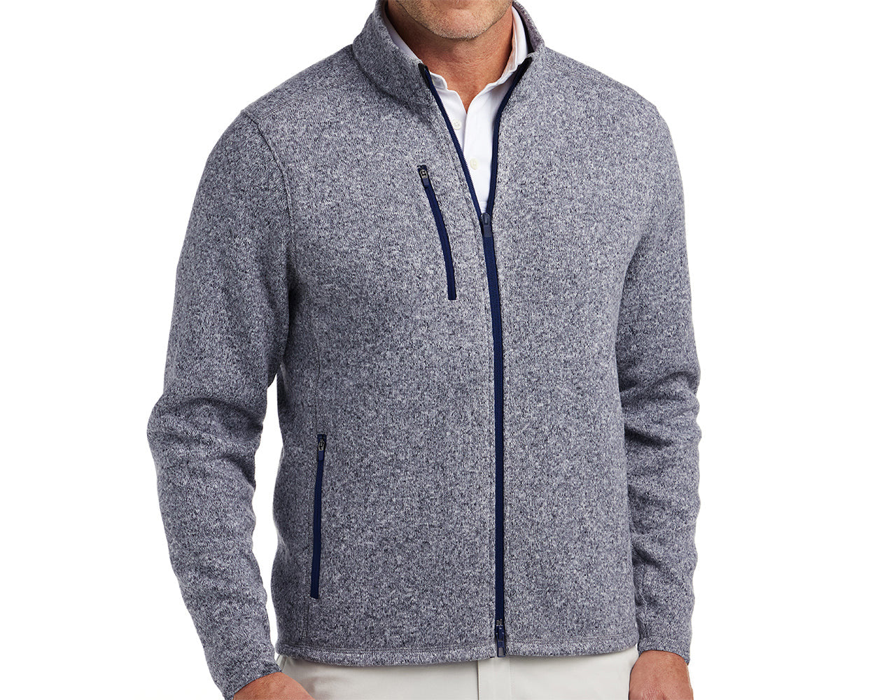 The Ashby Jacket: Heathered Navy