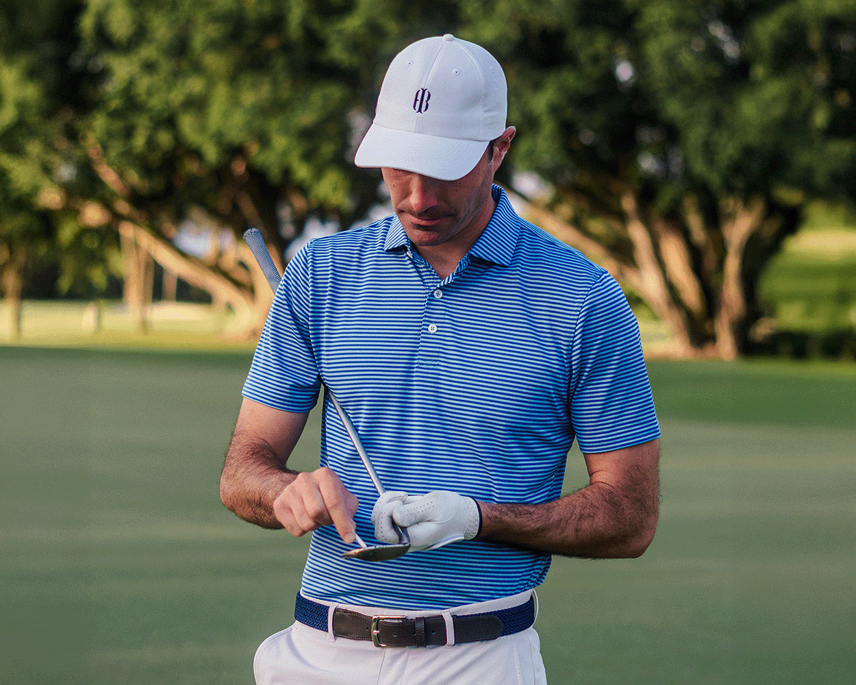 The Fleming Shirt: Horizon Blue/Vista Blue/White