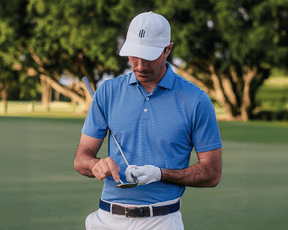 The Fleming Shirt: Horizon Blue/Vista Blue/White