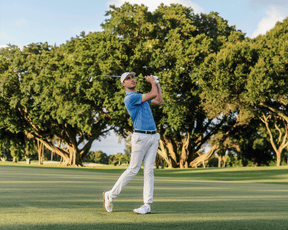 The Fleming Shirt: Horizon Blue/Vista Blue/White