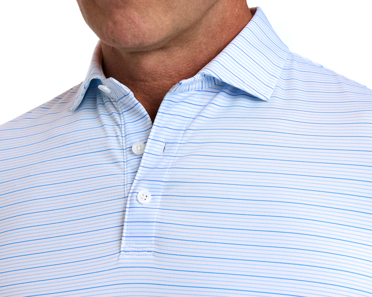 The Stanley Shirt: White/Vista Blue/Horizon Blue