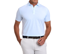 The Stanley Shirt: White/Vista Blue/Horizon Blue