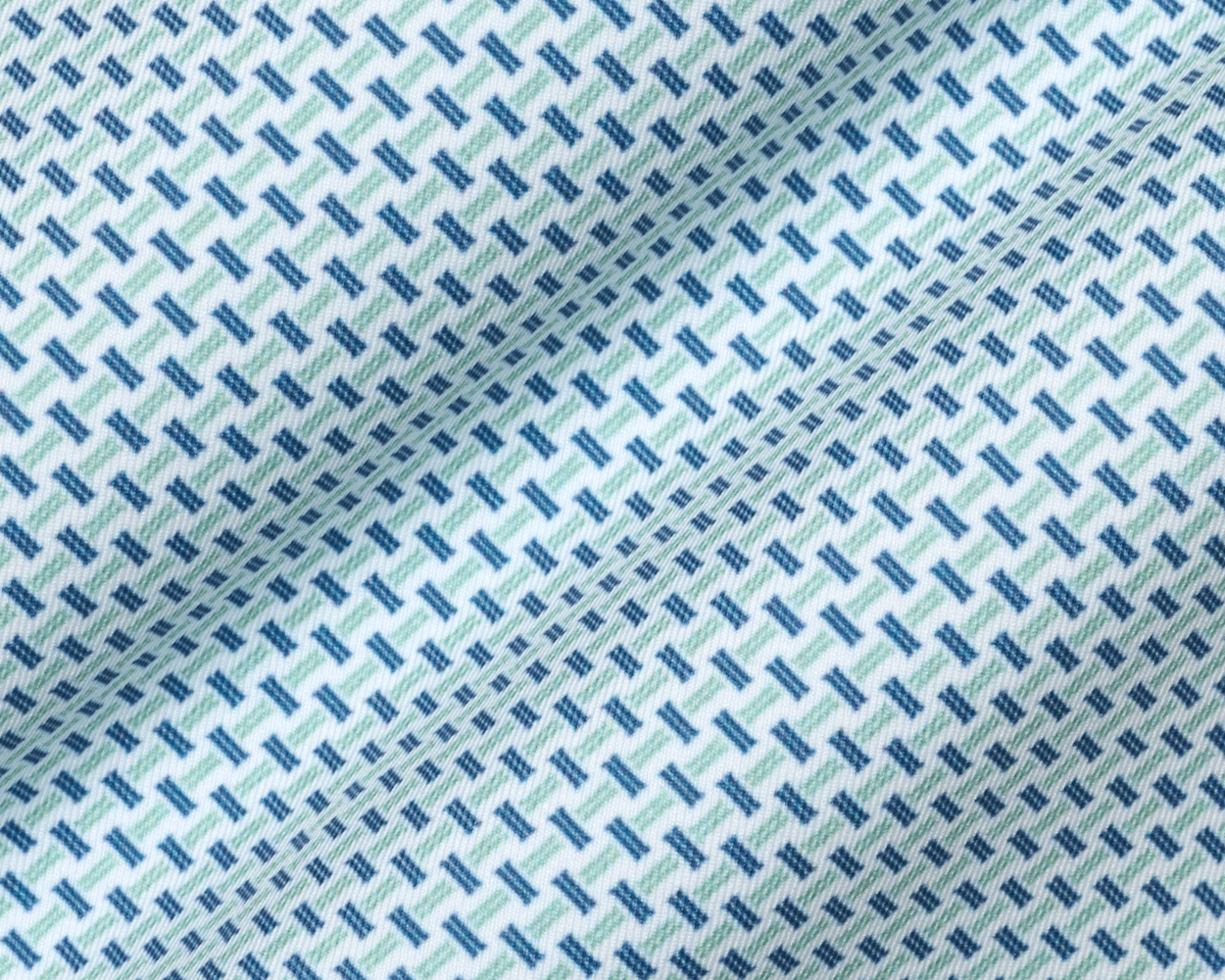 The Norman Shirt: Cascade Green & Pacific Blue