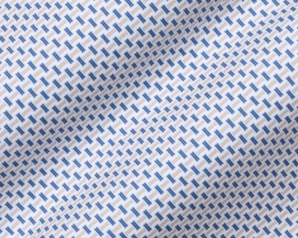 The Norman Shirt: Dune & Pacific Blue