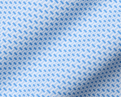 The Norman Shirt: Vista Blue & Horizon Blue