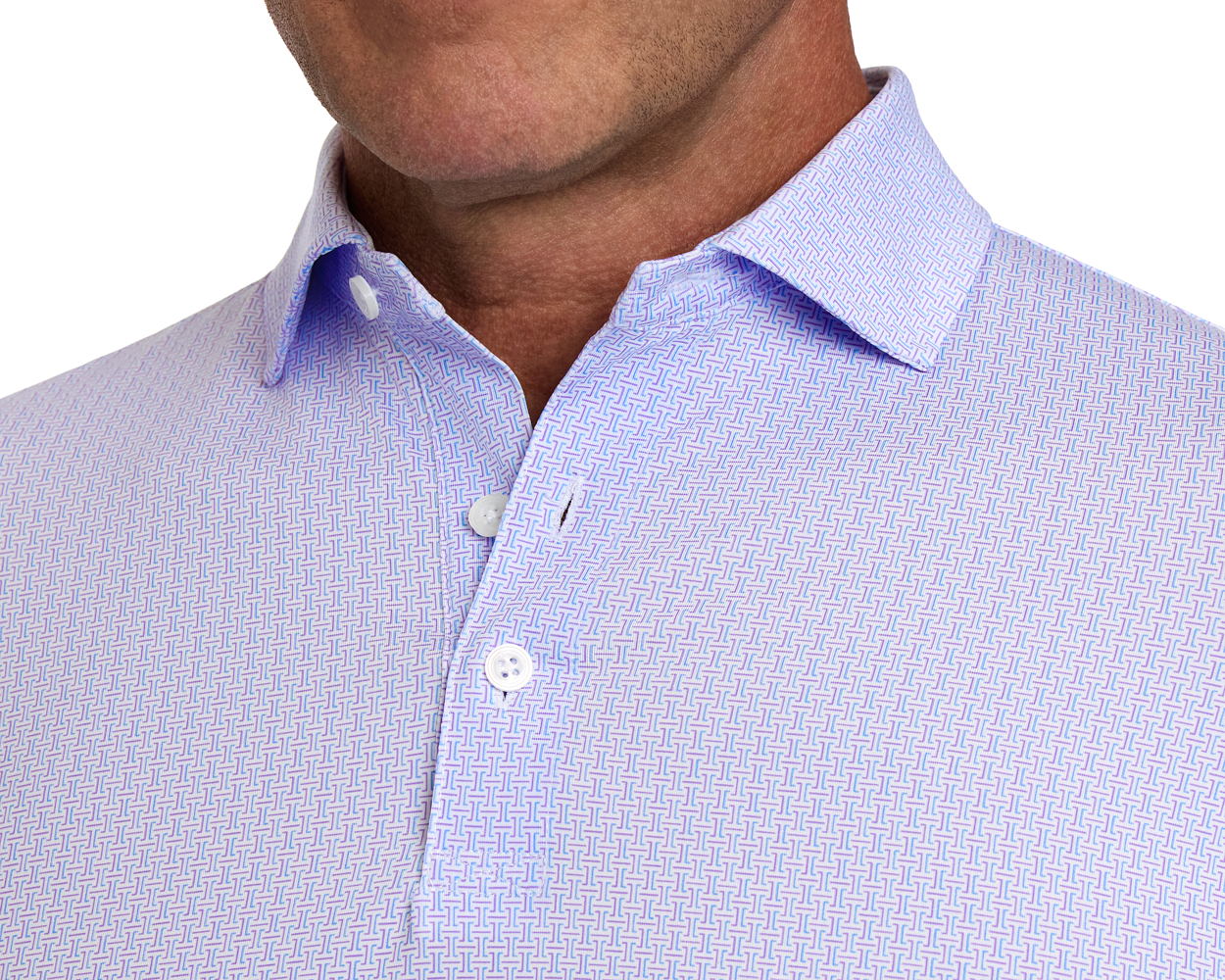 The Norwood Shirt: Vista Blue & Tudor