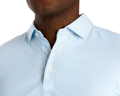 The Cromwell Shirt: Vista Blue & Horizon Blue