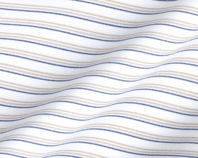 The Latham Shirt: Dune & Pacific Blue