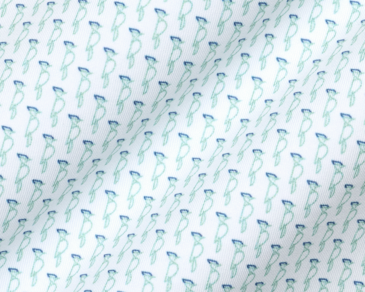 The Sprague Shirt: Cascade Green & Pacific Blue