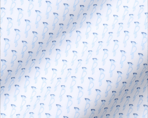 The Sprague Shirt: Vista Blue & Pacific Blue