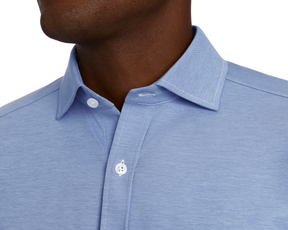 The Cullinane Shirt: Heathered Maidstone Blue