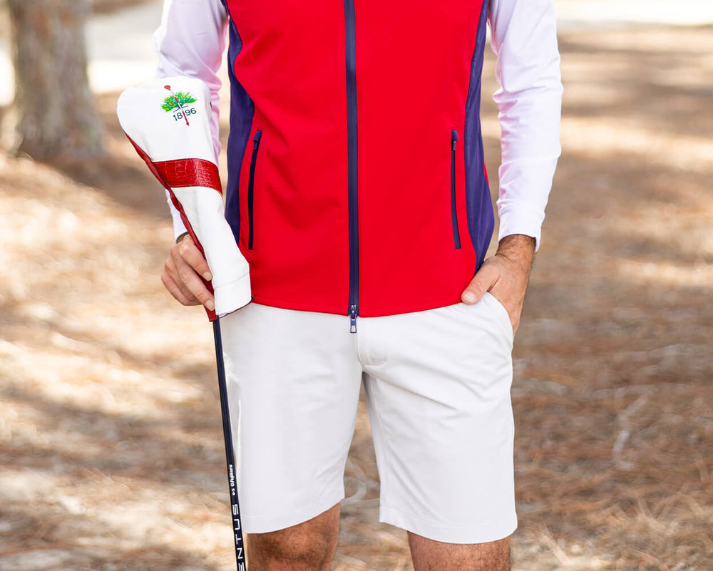 Men's Light Khaki Golf Shorts Holderness & Bourne