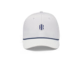 The Performance Rope Hat: White with Navy Icon