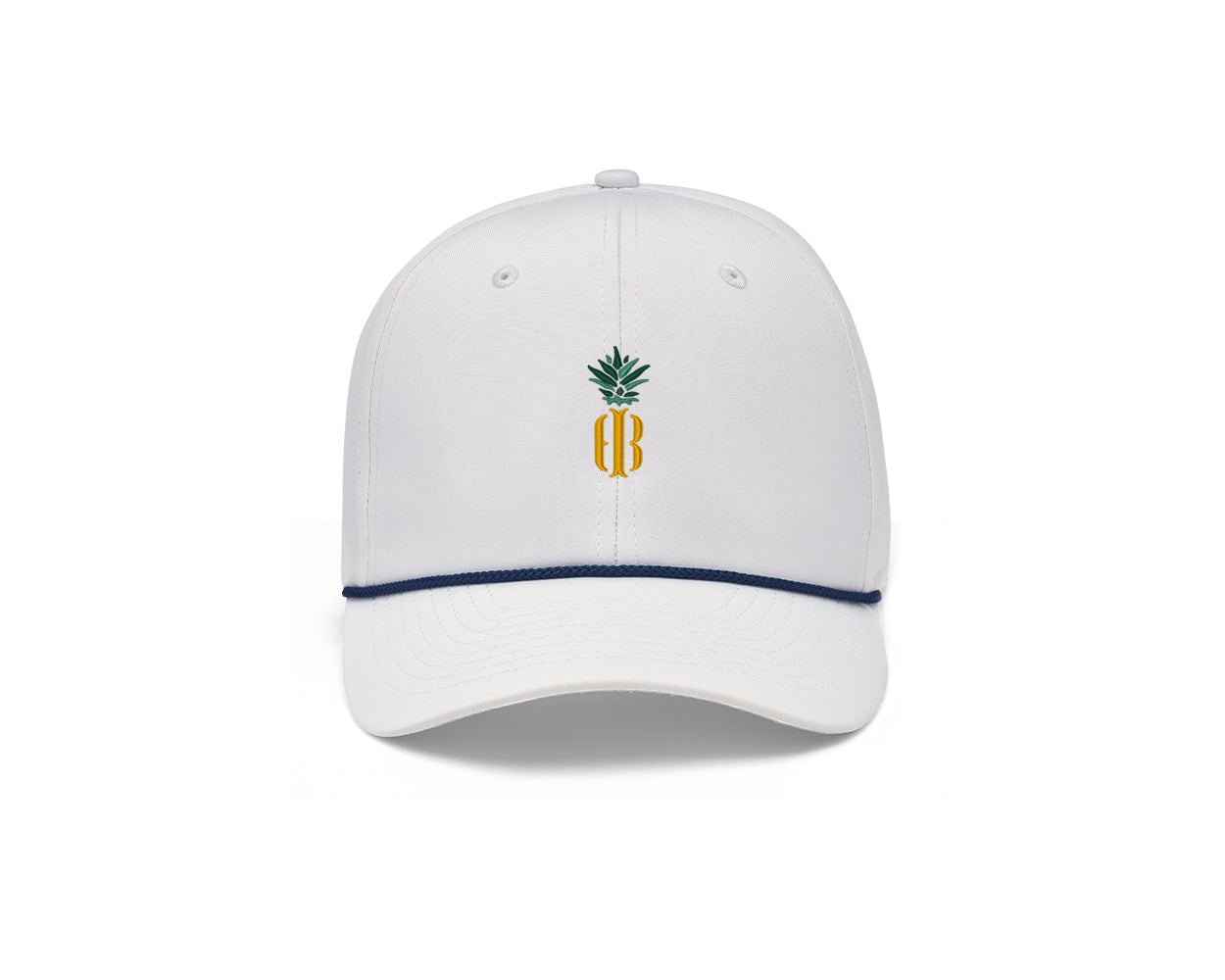 The Performance Rope Hat: White with Pineapple Icon