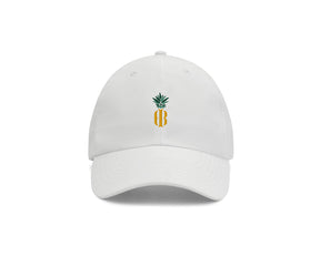 The Performance Hat: White with Pineapple Icon