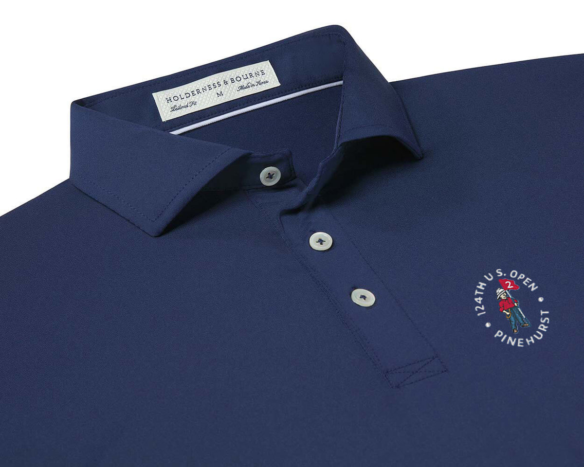 Holderness & Bourne The Anderson 2024 U.S. Open Navy Golf Polo