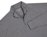 Folded Holderness and Bourne gray charcoal quarter zip.