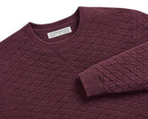 Holderness & Bourne The Ward Burgundy Cotton Crewneck Sweater