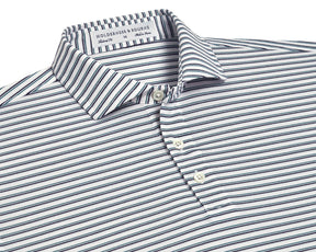 The Saxton Shirt: Sage/Navy/White