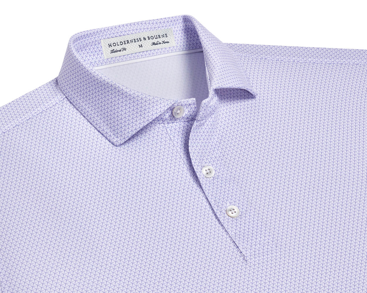 The Carson Shirt: White & Lavender