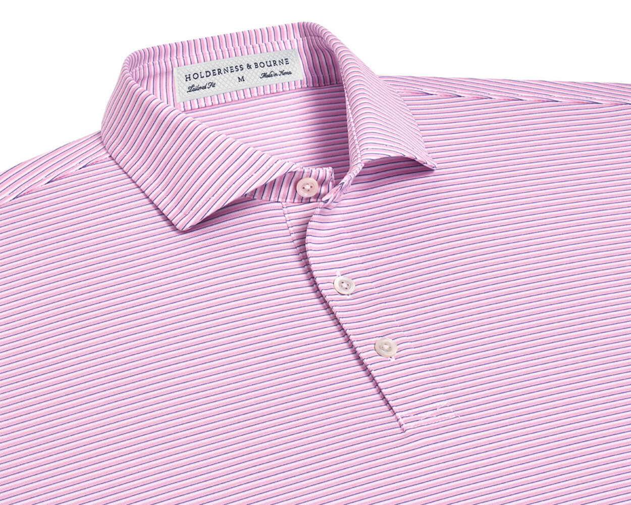 The Gresham Shirt: Scotch Pink/Aberdeen Blue/White