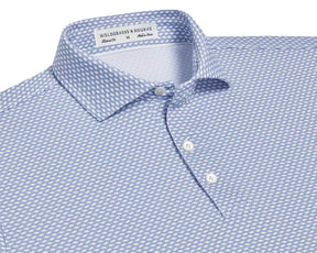 The Locke Shirt: White & Aberdeen Blue