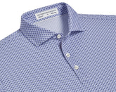 The Clark Shirt: Lavender/Navy/White