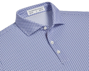 The Clark Shirt: Lavender/Navy/White