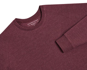 The Kennedy Pullover: Heathered Dark Claret