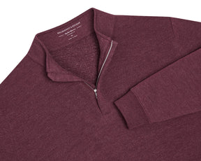 The Harper Pullover: Heathered Dark Claret