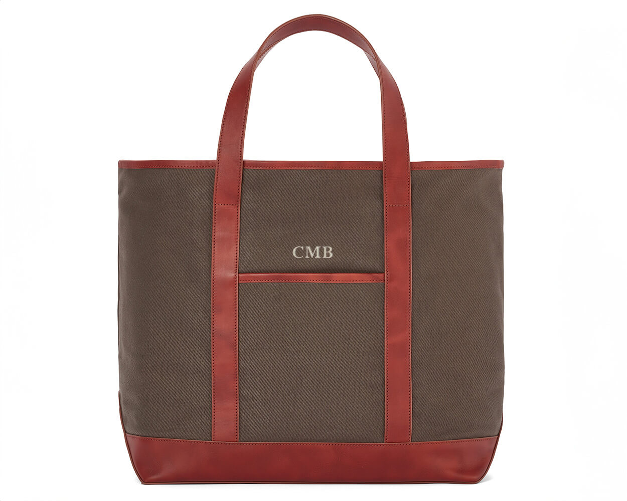 Travis Rothbone Bags The Travis Tote Bag Cotton Twill: Scotch Green - Rye Embroidery